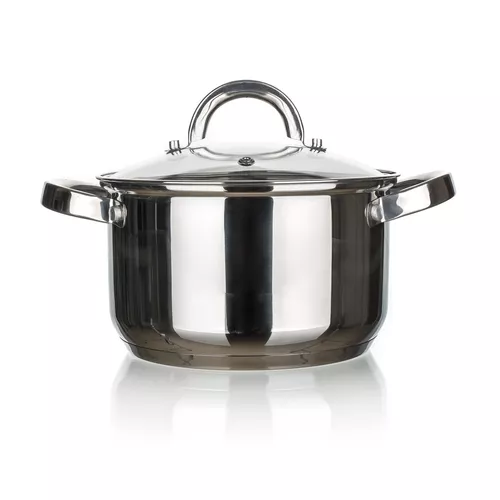 Garnek ze stali nierdzewnej z pokrywką Good and Cook, 24 cm, 6,1 l