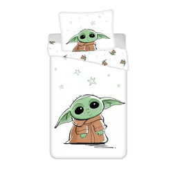 Jerry Fabrics Pościel bawełniana Star Wars BabyYoda, 140 x 200 cm, 70 x 90 cm