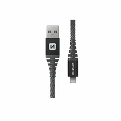 SWISSTEN Kevlarowy kabel do ładowania USB Lightning, 1,5 m