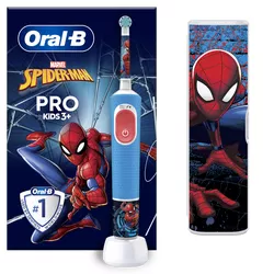 Oral-B Vitality Pro Kids Spiderman elektryczna  szczoteczka do zębów z podróżnym etui