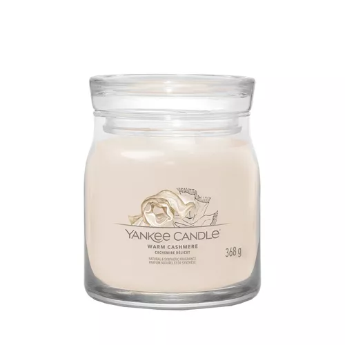 Yankee Candle świeczka zapachowa Signature w szkle średnia Warm Cashmere, 368 g