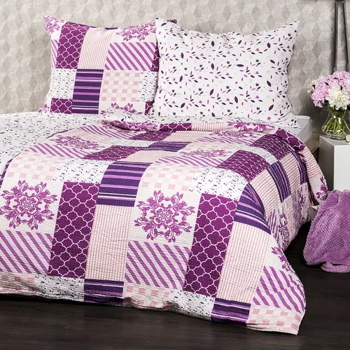 4Home Pościel z kory Patchwork violet