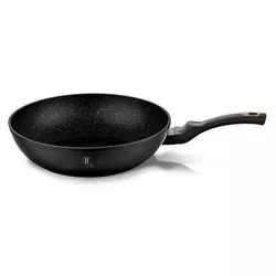 Berlinger Haus Patelnia Wok z powłoką marmurowąBlack Rose Collection, 30 cm