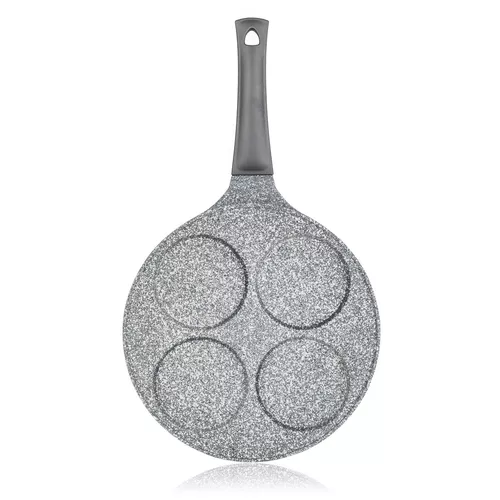 Banquet Patelnia na 4 racuchy z powierzchnią nieprzywierającą Granite Grey, śr. 26 cm