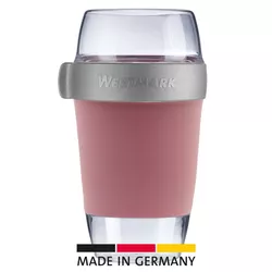 Westmark Trzyczęściowy pojemnik na żywność, 1150 ml, różowy