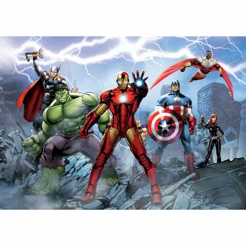 Fototapeta dziecięca Avengers 252 x 182 cm, 4 części