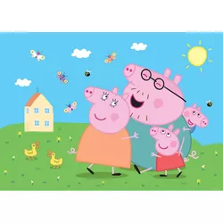 Fototapeta dziecięca Pepa Pig 252 x 182 cm, 4 części