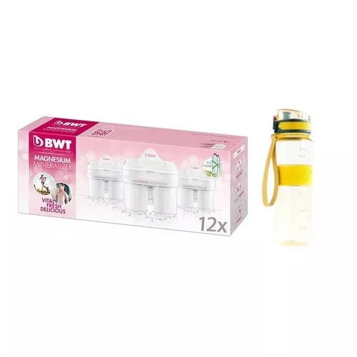 BWT Filtry zapasowe 12 szt. z prezentem bidonem sportowym 600 ml