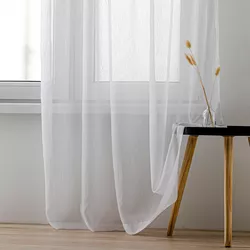 Homede Firana Kresz Eyelets gold, biały, 140 x 290 cm, 140 x 290 cm