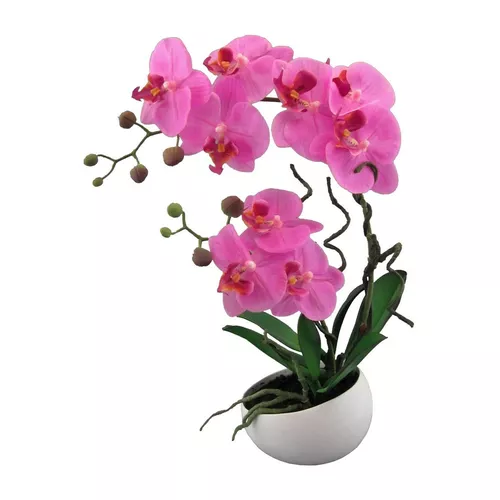 Sztuczna Orchidea w doniczce różowy, 42 cm